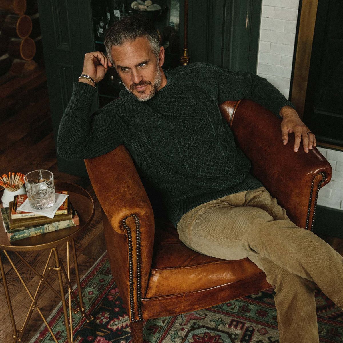 Men's The Orr Sweater in Charcoal