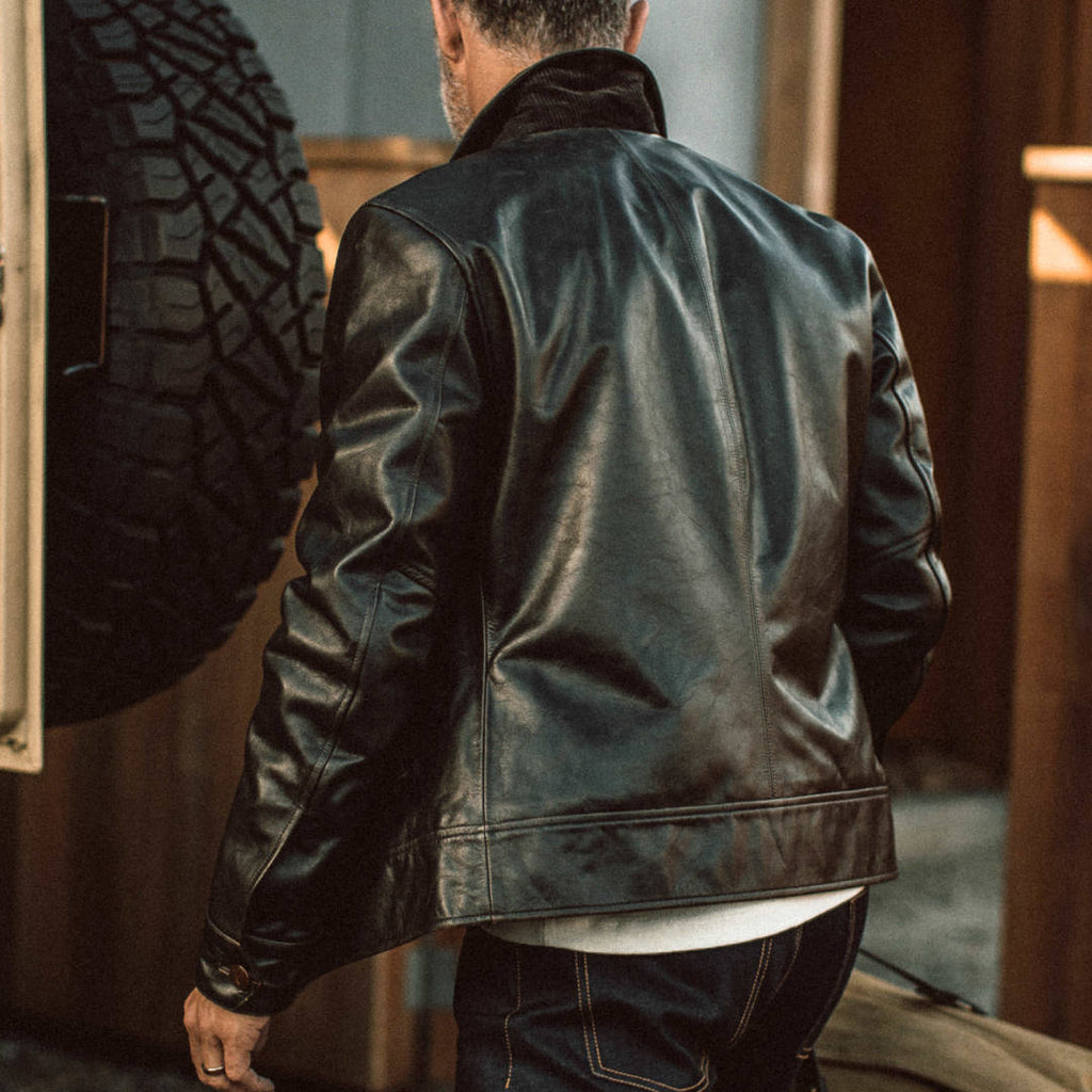 Men's The Cuyama Jacket in Cola Leather
