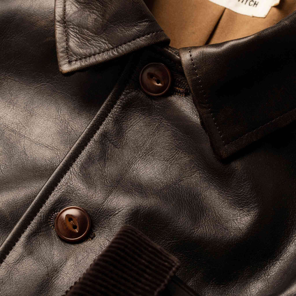 Men's The Cuyama Jacket in Cola Leather