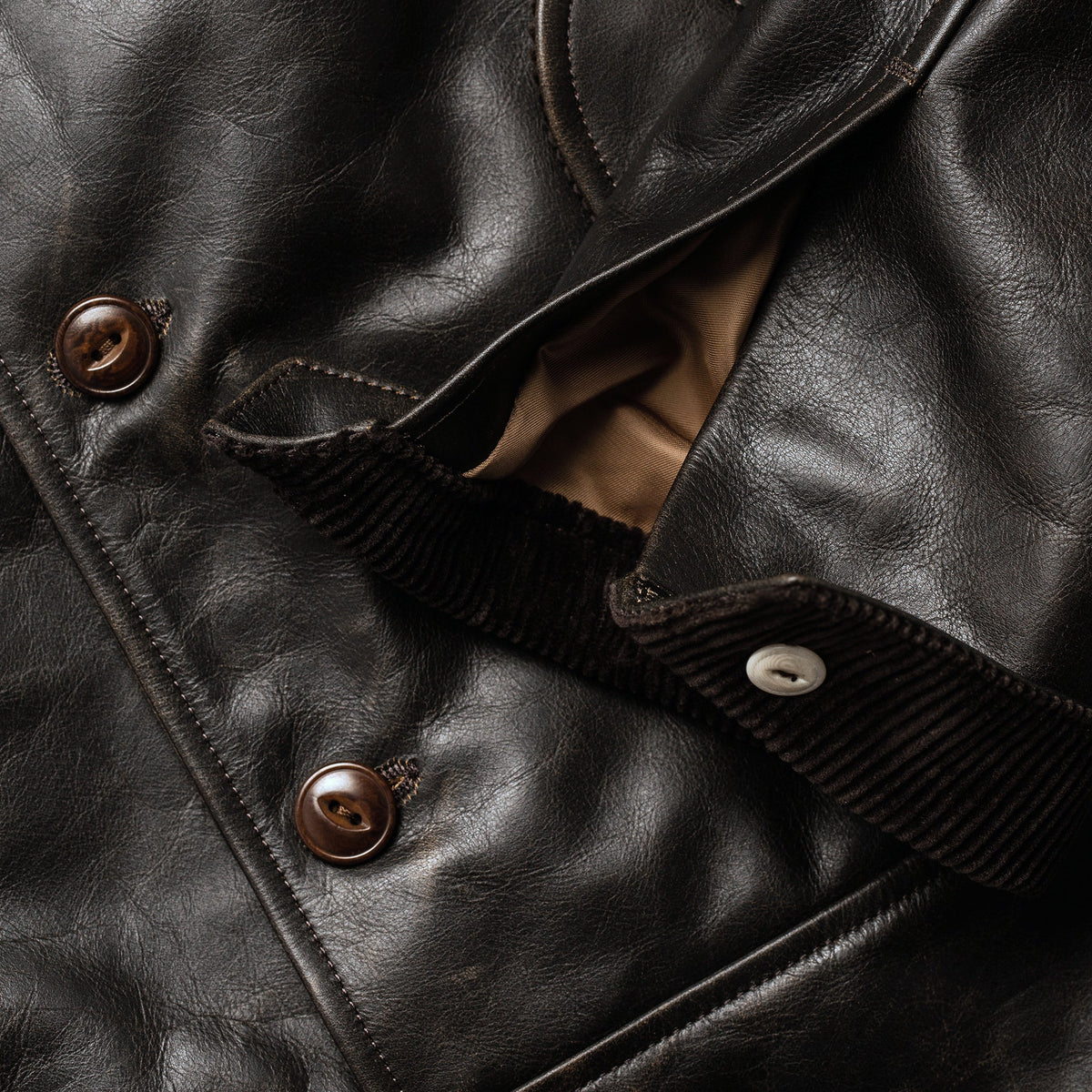 Men's The Cuyama Jacket in Cola Leather