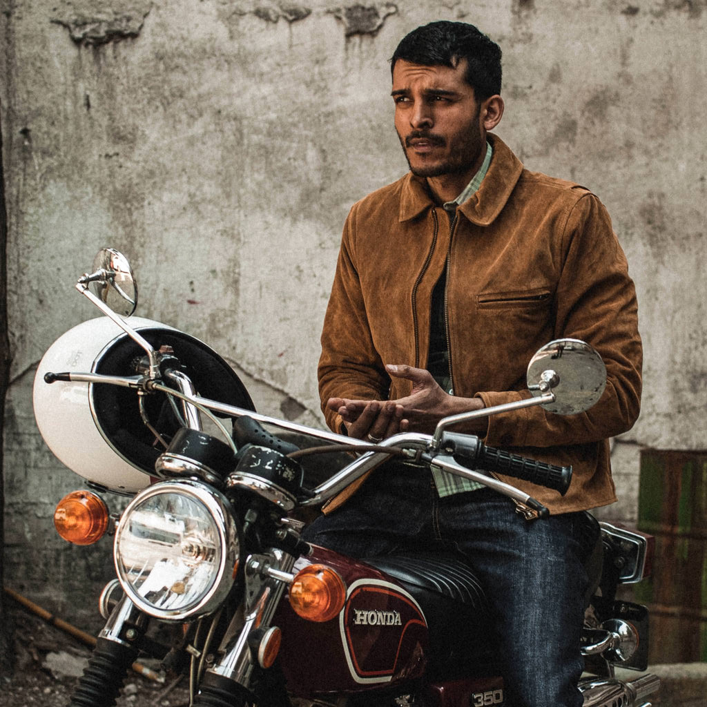 Men's The Wyatt Jacket in Cognac Suede