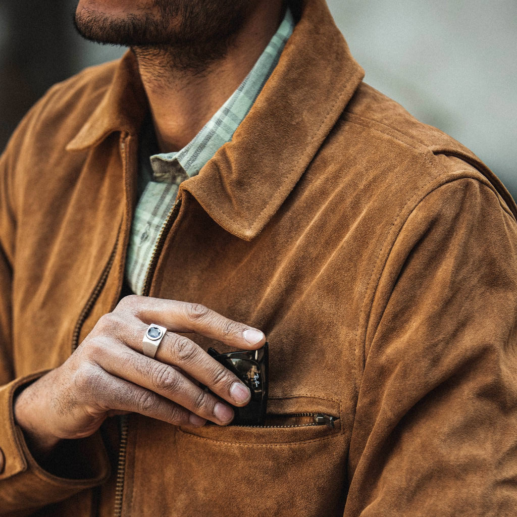 Men's The Wyatt Jacket in Cognac Suede