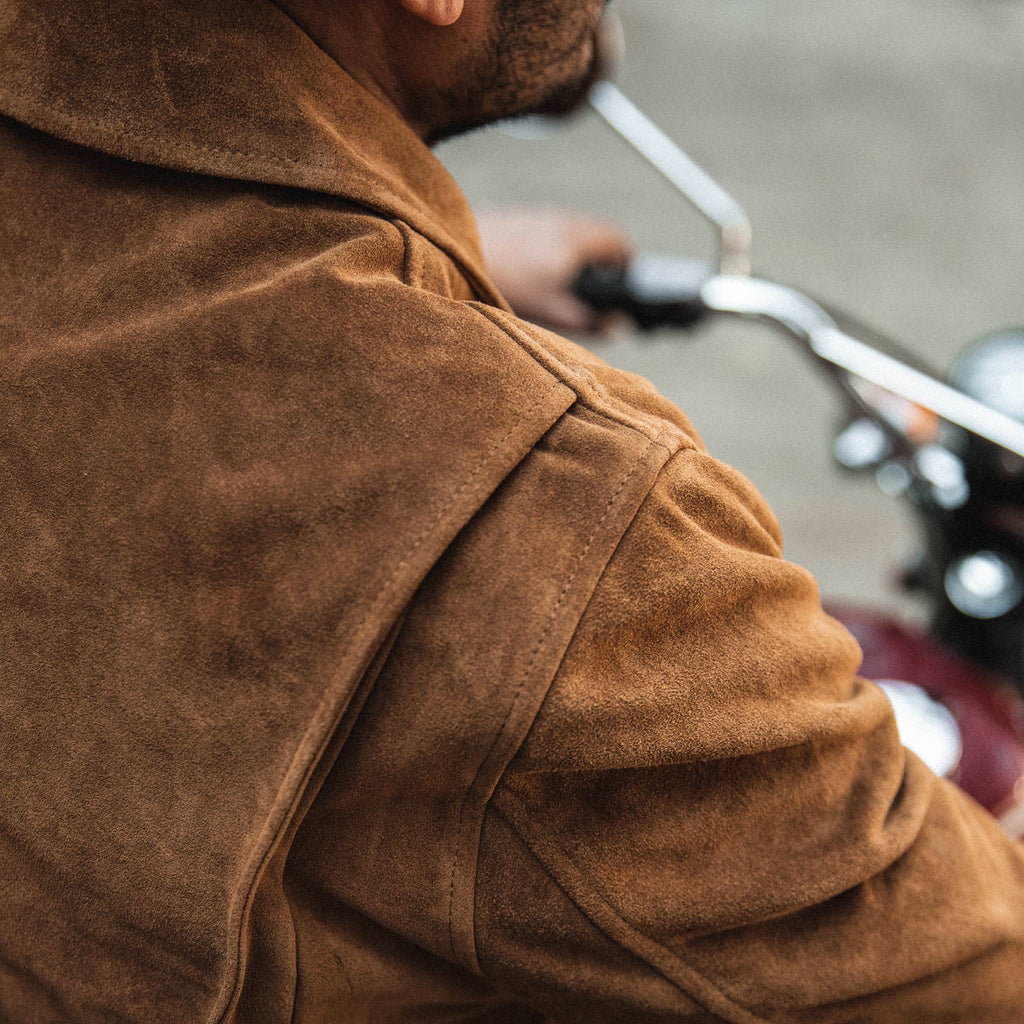 Men's The Wyatt Jacket in Cognac Suede