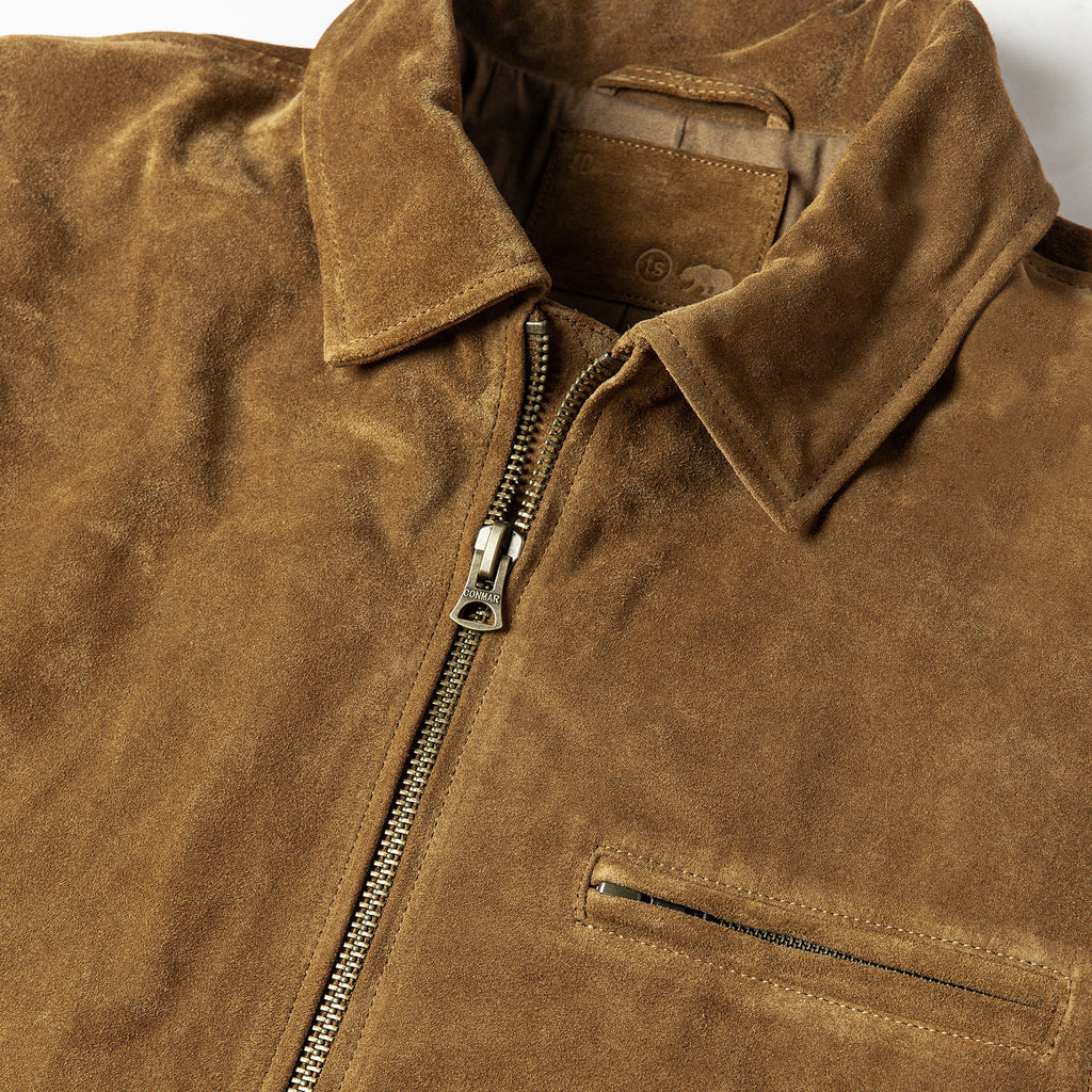 Men's The Wyatt Jacket in Cognac Suede