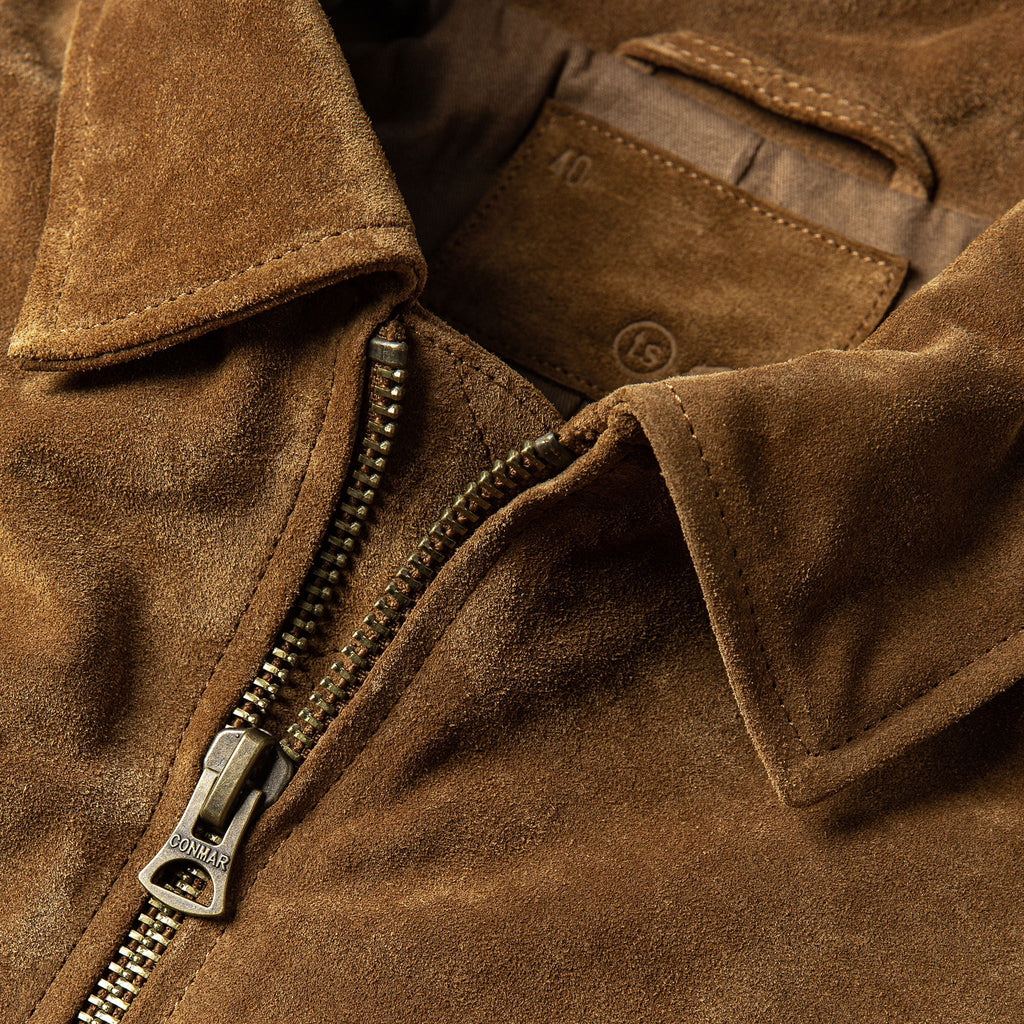 Men's The Wyatt Jacket in Cognac Suede