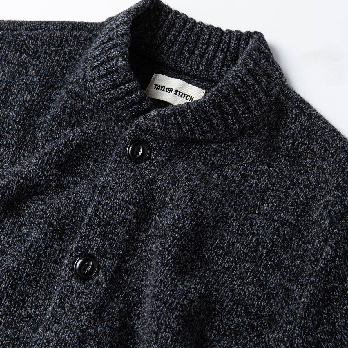 Men's The Bomber Sweater in Black Sesame
