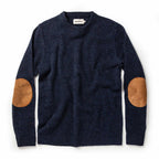 Men's The Hardtack Sweater in Navy Donegal