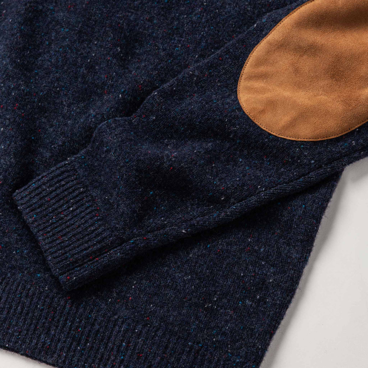 Men's The Hardtack Sweater in Navy Donegal