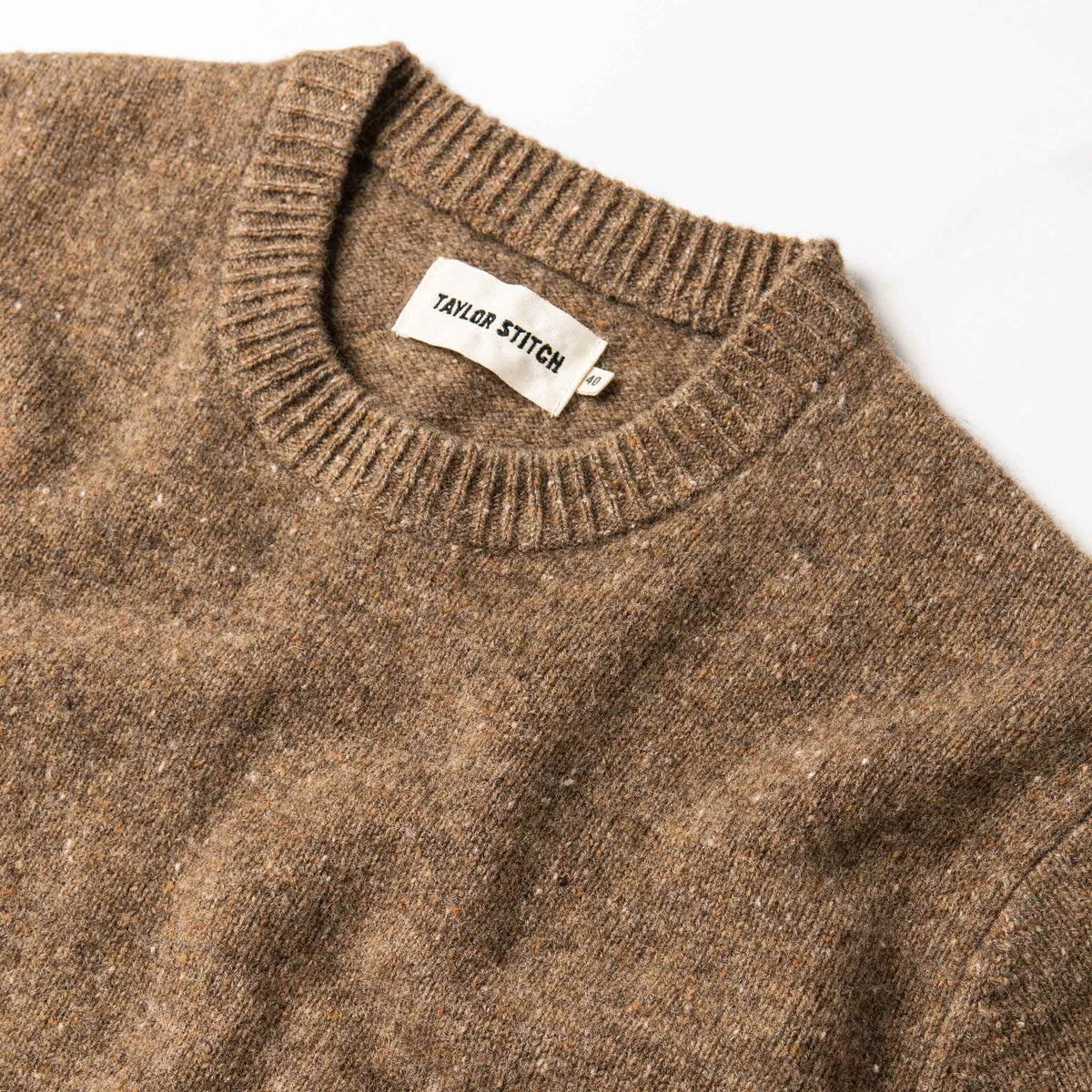 Men's The Hardtack Sweater in Oak Donegal