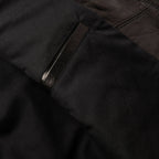 Men's The Band Collar Moto Jacket in Black Steerhide